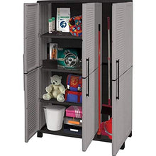 Artplast Family – Armadio Alto 3 Ante con Porta Scope in Polipropilene