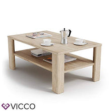 Vicco Tavolino da divano Tavolino da salotto Sonoma Con ripiano Tavolino Divano