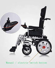 FTFTO Accessori per la casa Sedia a rotelle elettrica per disabili per Anziani - Sedia a rotelle Pieghevole