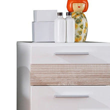 trendteam smart living Mobili, Derivato del Legno, Bianco Lucente, 37 x 79 x 31 cm