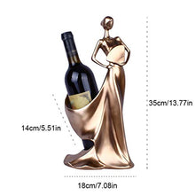 WGGTX Bellezza Vino Wine Rack Holder mensola Donne Scultura Wine Stand Interno di casa Mette Il Regalo di Natale (Color : A)