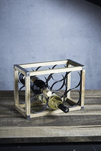 Kitchencraft Industriale da Cucina in Stile Vintage, Metallo/Legno Vino Rack Bottiglie 24.5 x 17.5 x 34 cm (24,1 x 17,8 x 34,3 cm), beige