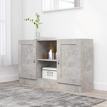 vidaXL Credenza Grigio Cemento 120x30,5x70 cm in Truciolato