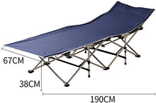 Royal Blue Pieghevole Letto Assomentazione Singolo Letto Pianta Pigri Lazy Camp Camp Bed Office Pranzo Pranzo Artifatto con Cuscino in Cotone in Pelle Scamosciata Rimovibile Head A