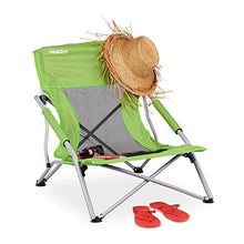 relaxdays, Verde Sdraio, Sedia da Pesca Pieghevole, Custodia, Campeggio Giardino e Spiaggia 70x62x63cm