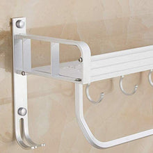 AINIYF Bagno Bagno Doccia Mensola Organizzatore Parete Punch-Free Alluminio dello Spazio 2 Tiers Torre Rack, 3 Formati (Dimensioni: 40x13x18cm)