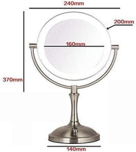 Specchio Specchi da Bagno da Bagno Specchi da Trucco a LED Trucco da 8 Pollici Lente d'Ingrandimento della Tabella Destraggio Desktop Tavolo