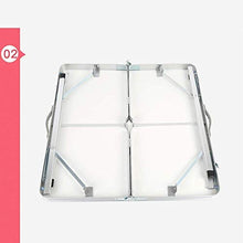 FGDSA Tavolo Pieghevole Tavolo Pieghevole da Esterno Multifunzione Tavolo da Picnic Quadrato Portatile Tavolo da terrazza Impermeabile Tavolo Quadrato Regolabile (Barbecue)