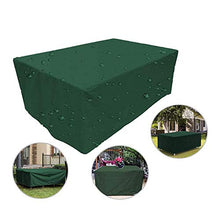 litulituhallo - Copertura per mobili da giardino, impermeabile, in tessuto Oxford, rettangolare, 90 x 90 x 40 cm, colore: Verde
