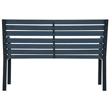 BIGTO Panca da giardino 120 cm in legno grigio 120 x 59 x 82 cm (L x P x A)