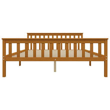 FAMIROSA Giroletto con 4 Cassetti Marrone Miele Legno di Pino 160x200 cm-0535