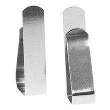 bobeini 4 Pezzi Tovaglia Tovaglia Clip Morsetto per Matrimonio in Acciaio Inossidabile Argento