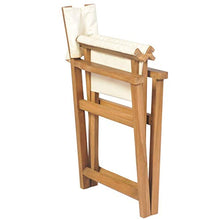 OUSEE Sedia da Regista Pieghevole in Legno Massello di Teak Sedia da Giardino