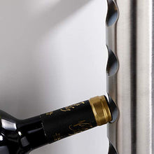 Celbon - Portabottiglie per vino, in acciaio inox, Portabottiglie da parete da mettere in cucina,Bar, Soggiorno，Argento (12 Fori)