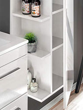 BIM Furniture Twist White 840 armadietto a specchio per bagno