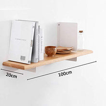 Semplicità Elegante Scaffale a Muro Scaffale Galleggiante Scaffali in Legno Massello in Legno Deposito Cucina Camera da Letto Soggiorno, 4 Tipi, 3 Dimensioni Disponibili, HJJ, Rovere Bianco,