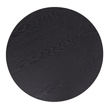 ZFF Tavolino in Legno massello Nero, Salotto da Letto Comodino da Letto, 45x55cm, Retro Semplice