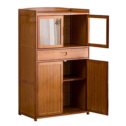 KSW_KKW Credenza con cassetti, Multi-Funzione della Famiglia di Legno Solido di stoccaggio Armadio Multistrato da Terra Governo di immagazzinaggio, for la Cucina (Size : 80cm)