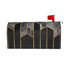 Copertura magnetica per cassetta delle lettere a forma di esagoni di carbone per decorazione da giardino, dimensioni standard 53 x 45 cm