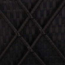 Festnight Lettino Prendisole con Cuscino in Polyrattan Schienale Regolabile Nero per Arredo Esterni e Giardino 195 x 60 x 31 cm Letto Isola da Giardino Esterno
