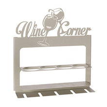 Arti & Mestieri Wine Corner - Porta Bottiglie di Design 100% Made in Italy - in Ferro, 45 x 10 x 45 cm - Avorio