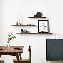 Semplicità Elegante Scaffale a Muro Scaffalature Sospese Scaffali in Legno Massello Semplice Libreria Scaffale Arrotondato Antiscivolo Soggiorno e Durevole Camera da Letto, 5 Dimensioni, HJJ, a,