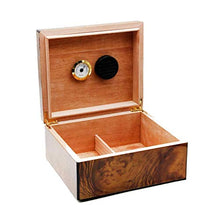 WRJY Umidificatore per sigari Scatola per sigari Armadietto per sigari ， con igrometro e umidificatore Temperatura e umidità Costanti Portasigarette in Legno per sigari, Umidificatore i