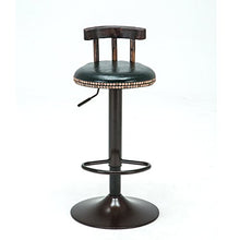 JXXDDQ Retro Sgabello Alto Sgabello da Bar Sgabello da Bar Sgabello Alto in Metallo Decorazione Frontale Sgabello Girevole Sgabello Girevole (Color : A)