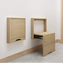 Folding Chairs Porta cambiando scarpiera a Parete Sedia Pieghevole Nascosta Bagno Doccia Sedia Pieghevole in Legno massello Sgabello Antiscivolo Portico Sgabello Pieghevole corridoio