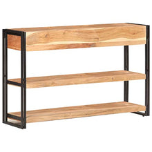 Wakects, credenza per soggiorno, in legno massiccio di acia, 120 x 30 x 75 cm