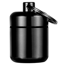 Exceart Scatola della pillola, portachiavi, contenitore impermeabile da viaggio, per contenere vitamine, olio di pesce, integratori e medicinali