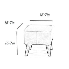 Sgabello Ottomano Divano Panca, Sgabello Comodino Camera da Letto Risparmio di Spazio Sedia Poggiapiedi (Size:One Size; Color:A)