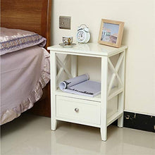 FEANG Semplice Comodino Moderno del Comodino Bianco Cabina Armadio Stretto della Camera da Letto del Cabinet della Camera da Letto Piccolo Comodino tavolino da Tavolo