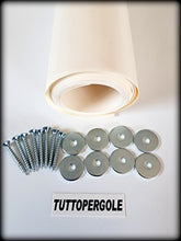 TUTTOPERGOLE Fascia in PVC Colore Avorio Misura 700 cm x 60 cm