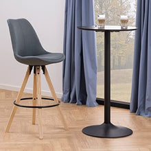 Amazon Brand - Movian Arendsee - Set da 2 sgabelli da bar, 55 x 48,5 x 111,5 cm, grigio