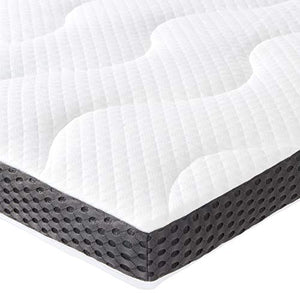 Amazon Basics - Coprimaterasso in gel e schiuma, spessore 7 cm, 140 x 190 cm
