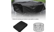 Dreamsbox Copertura Tavolo Rotondo da Giardino Telo Copri Tavolo Sedie Mobili Copertura Tavolo Esterno Copertura Mobili Esterno Resistente allo Strappo Impermeabile Telo Oxford - 200x94cm