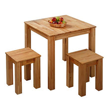 Krok Wood 2X Sgabelli Bonn in Legno Massello in Faggio 35x35x45 cm