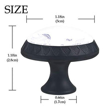 Set di 4 maniglie rotonde per armadio da cucina, credenza, cassettiera, cassettiera, con viti, per cucina, comò, armadietto, bagno, armadio Oceano Mare Sirena Subacquea