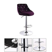 WJJ Sedia da Soggiorno Moderna Bar Presidenza di Cuoio PU Regolabile Girevole Sgabelli Senza Braccia Idraulico da Cucina Bancone Sgabelli Barstool sgabelli Alti Sedia per Camera da Letto in Legno