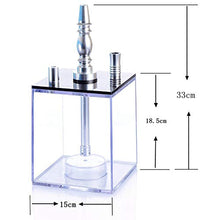 GSYH Shisha Acrilico, 33CM Arabo Narghilè Bar Set Tubo con Fumo Luce Tubo di Acqua per Il Partito Family Dining