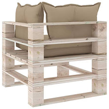 vidaXL Divano Angolare da Giardino su Pallet Legno di Pino Impregnato