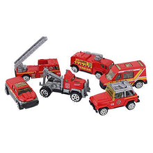 XIANBAO Classic Metal Series Vehicles, City Rescue Team Real Metal Classic Gift Bag 6 Auto pressofuse da Collezione 1: 64,6 Auto da Collezione per Bambini Ragazzi 2-4 Anni (Rosso)