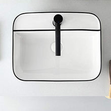 XIAOLULU Lavabo in Ceramica Ovale Controsoffitto Bacino di Ceramica Lavabo Art Semplice controsoffitto Lavabo for la casa Lavabo Lavabo WC (Color : White, Size : 50x40x14cm)