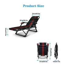 HXCD Sedia a Sdraio a gravità Zero per Giardino, Sedia a Sdraio Pieghevole reclinabili Pieghevoli in Metallo Resistente Portatile Rilassante Letto reclinabile mobili da Giardino per Prato all'ape