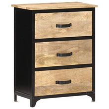 FAMIROSA Cassettiera 60x30x75 cm in Legno Massello di Mango