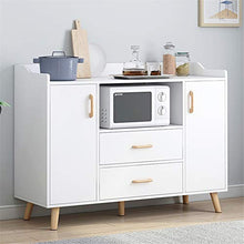 NEHARO Multifunzionale Credenza Governo di immagazzinaggi Credenza a Buffet Cabina Armadio da Cucina Console con Console con cassetti Living Room Entrance (Color : Wood, Size : 120x34x97cm)