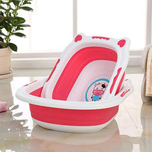 Cane del Fumetto Lavabo Bambini Pieghevole 12 Colori di plastica Portatile Lavabo Lavabo Bambino Bagno Viaggi Accessori Lavate, A-Orange-S