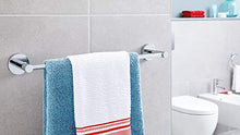 tesa Exxcellent Barra Porta Asciugamani Adesiva - Porta asciugamani in metallo cromato inox - senza forature - Rimovibile senza tracce - Tenuta fino a 12 kg - 50 mm x 500 mm x 85mm