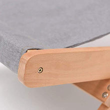 Sedia pieghevole in legno da giardino con cuscino in spugna ad alto rimbalzo e cuscino prendisole, sedia a sdraio per patio (colore: marrone) - grigio